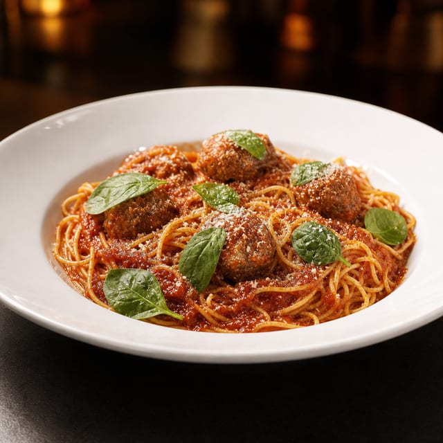 Md spaghetti and meatballs.