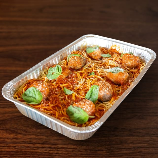Lg Spaghetti and Meatballs.